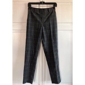 Uniqlo High-Waisted Plaid Tapered Pants